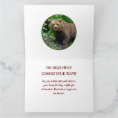 CARTE OURS/. CALINS D'OURS VOUS VIENNENT (Intérieur)