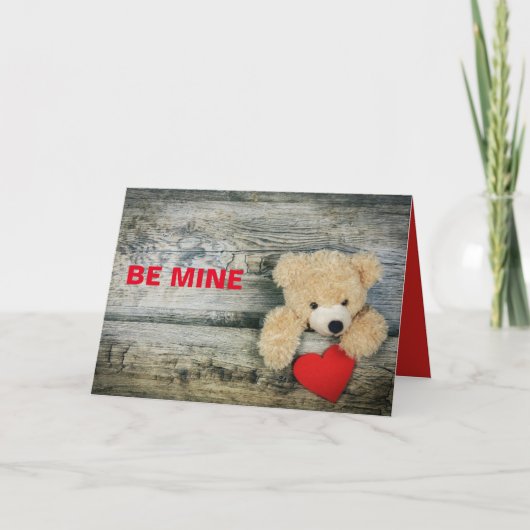 CARTE OURS D'AMOUR SAINT-VALENTIN (Devant)