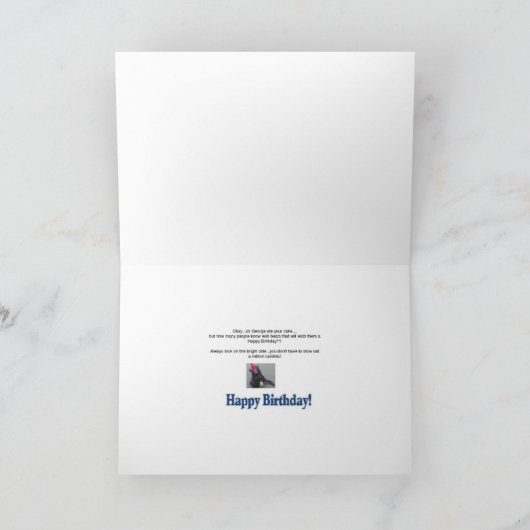 Carte Ours d'anniversaire (Intérieur)