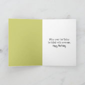 Carte Ours D'Anniversaire Avec Bière En Bois (Intérieur)