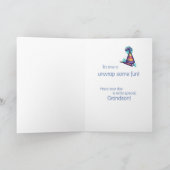 Carte Ours d'anniversaire de Grand-fils (Intérieur)
