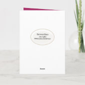 Carte Ours d'aquarelle de la Fête des Mères avec bouquet (Dos)