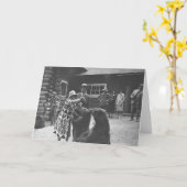 Carte Ours de alimentation de femme (Fleur jaune)