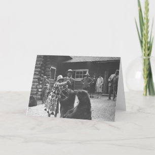 Carte Ours de alimentation de femme