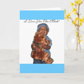 Carte Ours de bébé (Fleur jaune)