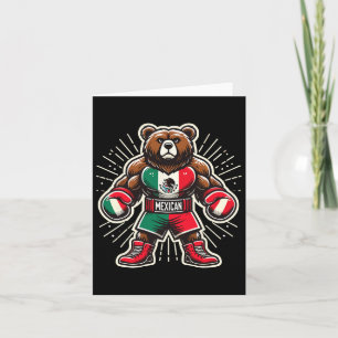 Carte Ours de boxe mexicain
