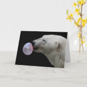 Carte Ours de bulle (Fleur jaune)