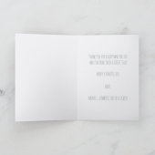 Carte Ours de Fête des pères de pin forestier avec photo (Intérieur)