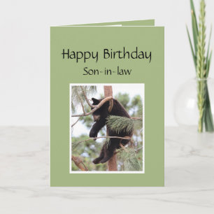 Carte Ours de Joyeux Anniversaire pour le gendre