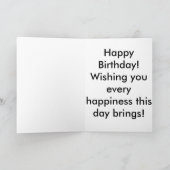 Carte Ours de Kodiak debout sur un rocher (Intérieur)