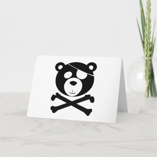 Carte ours de pirate (Devant)