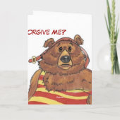 Carte Ours de plage Silly (Dos)