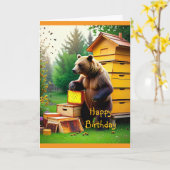 Carte Ours de ruche (Fleur jaune)