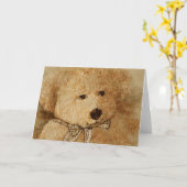 Carte Ours de Teddie (Fleur jaune)