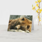 Carte Ours de temps de saut (Fleur jaune)