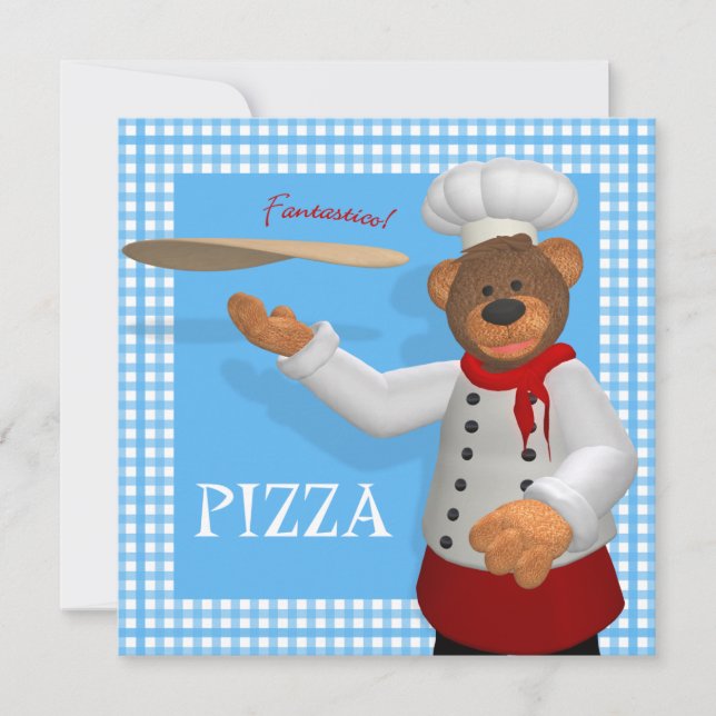 Carte Ours Dinky Pizza Baker (Devant)