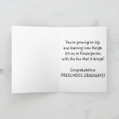 Carte Ours d'Obtention du diplôme-Nounours (Intérieur)