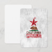 Carte Ours drapeau de la République de Californie en sty (Devant / Derrière)