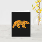 Carte Ours Easy Halloween tenue Mammifère Animal Lazy Co (Fleur jaune)