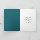 Carte Ours en peluche de Noël à carreaux (Intérieur)