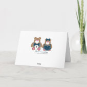 Carte Ours en peluche mignon 45e anniversaire du mariage (Dos)