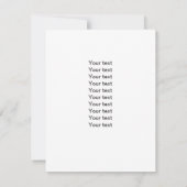 Carte Ours en peluche mignon avec typographie rose rosé  (Dos)