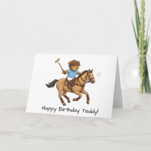 Carte Ours en peluche personnalisé Joyeux Anniversaire C