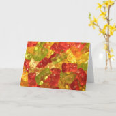 Carte Ours Gummy (Fleur jaune)