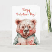 Carte Ours Livresque de la Saint-Valentin (Devant)