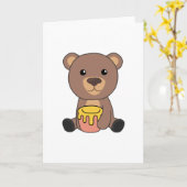 Carte Ours Miel Ours Petit Ours Ours Brown Ours Ours (Fleur jaune)