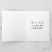 Carte Ours Mignon Moderne Joyeuse Saint-Valentin Nom Per (Intérieur)