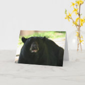 Carte ours noir (Fleur jaune)