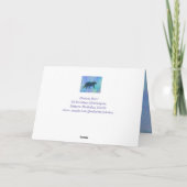 Carte Ours Noir Et Étoiles Anniversaire (Dos)