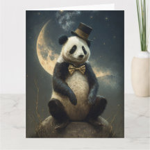 Ours Panda Lune vintage