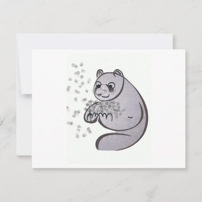 Carte Ours pandas (Devant)