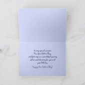 Carte Ours Parapluie bleu - Première Fête des pères (Intérieur)