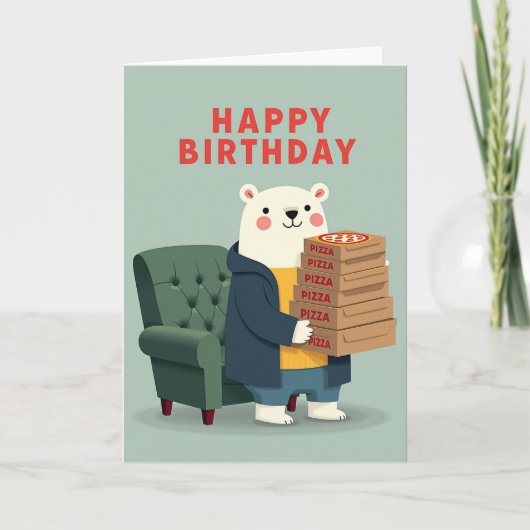 Carte Ours Pile de Cadeaux (Devant)