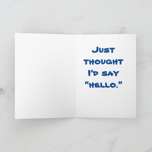 Carte Ours polaire amical (Intérieur)