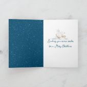 Carte Ours Polaire Aquarelle Au cacao Chaud (Intérieur)