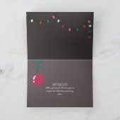 Carte Ours polaire de Noël en polygone Personnalisé (Intérieur)