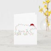 Carte Ours polaire Éclairage Noël Chapeau Polar Ours Chr (Fleur jaune)