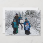 Carte Ours polaires d'hiver Joyeuses vacances Photo (Dos)
