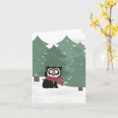 Carte Ours Snowy Spectaculaire (Fleur jaune)