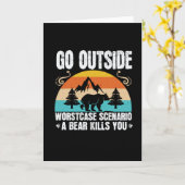 Carte Ours - Sortez du scénario Coque le plus mauvais (Fleur jaune)