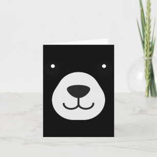 Carte Ours Visage Halloween Costume Ours Animal Enfants