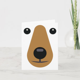 Carte Ours Visage mignonne Facile Halloween Costume Enfa