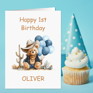 Carte Ourson occidental 1er anniversaire
