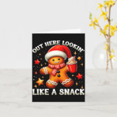 Carte Out Here Looking Like A Snack Funny Boujee Xmas Gi (Fleur jaune)