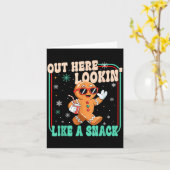Carte Out Here Looking Like A Snack Funny Boujee Xmas Gi (Fleur jaune)