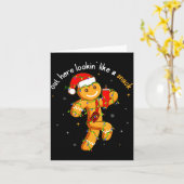 Carte Out Here Looking Like A Snack Funny Boujee Xmas Gi (Fleur jaune)